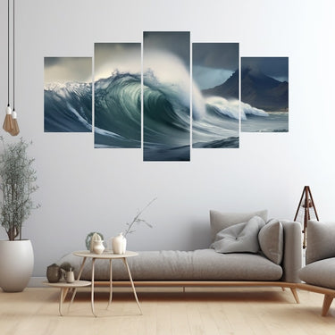 5 Piece Ocean Canvas Art